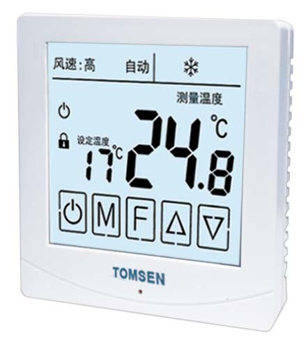 TM613大屏液晶顯示觸摸型中央空調(diào)溫控器